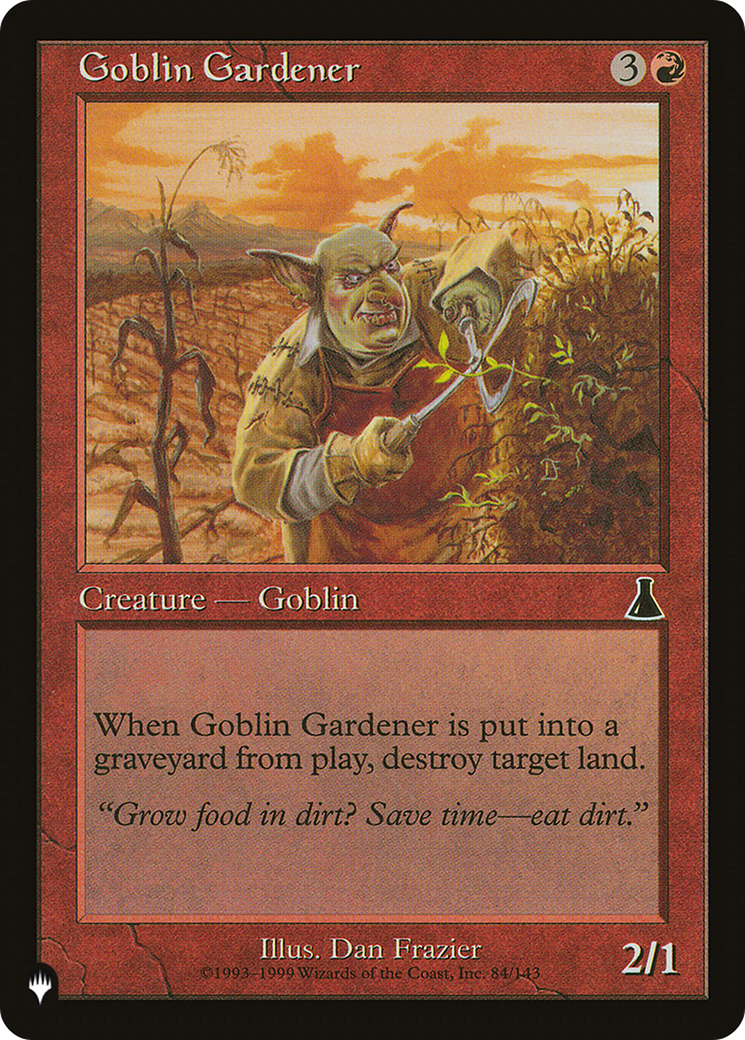 Goblin Gardener [The List Reprints] | Red Riot Games CA