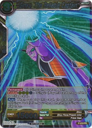 Ginyu, The Reliable Captain (Foil) (P-019) [Promotion Cards] | Red Riot Games CA