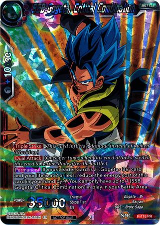 SSB Gogeta, Critical Combination (P-118) [Promotion Cards] | Red Riot Games CA