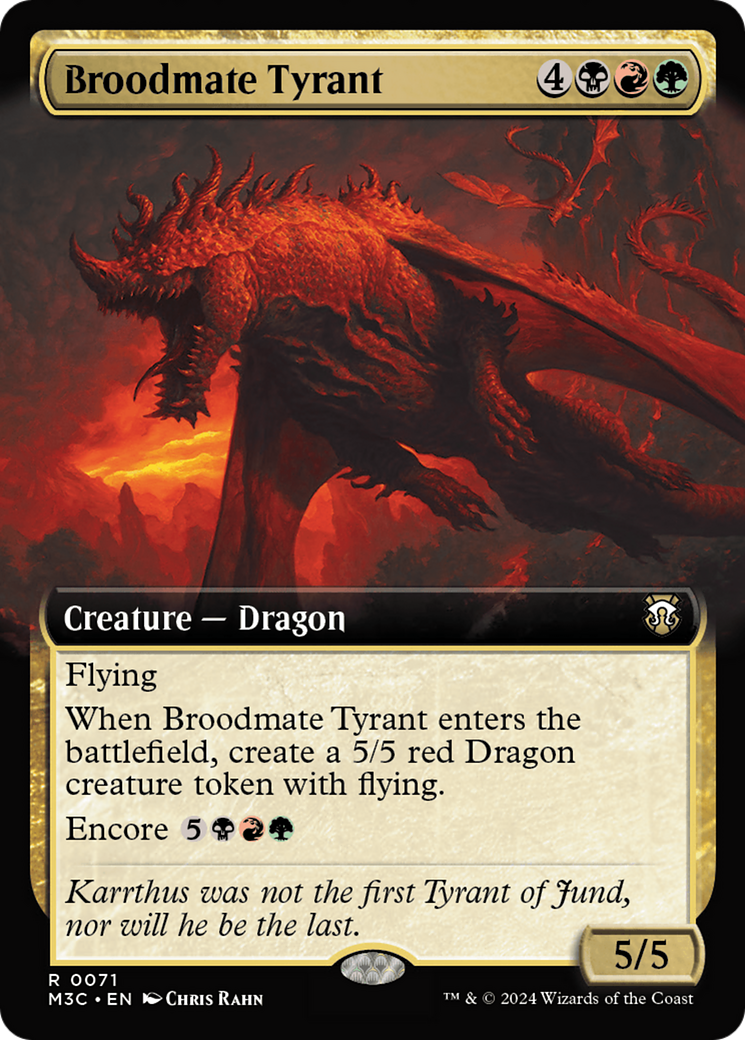 Broodmate Tyrant (Extended Art) [Modern Horizons 3 Commander] | Red Riot Games CA