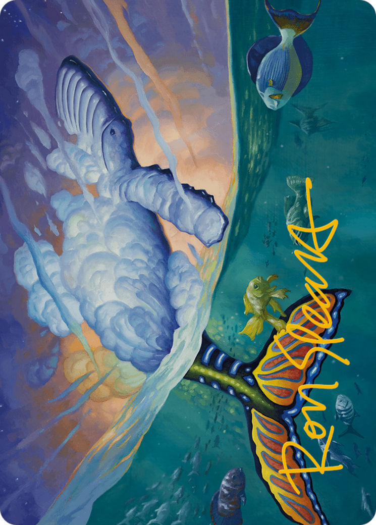 Dreamtide Whale Art Card (Gold-Stamped Signature) [Modern Horizons 3 Art Series] | Red Riot Games CA