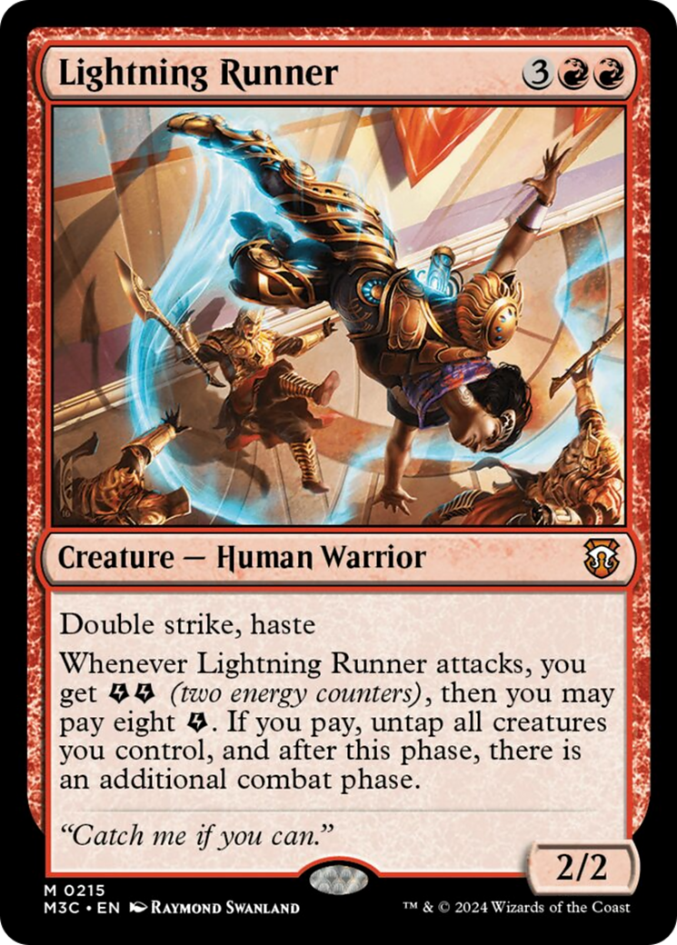 Lightning Runner (Ripple Foil) [Modern Horizons 3 Commander] | Red Riot Games CA