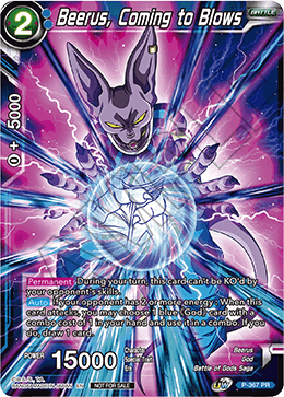 Beerus, Coming to Blows (Unison Warrior Series Boost Tournament Pack Vol. 7) (P-367) [Tournament Promotion Cards] | Red Riot Games CA