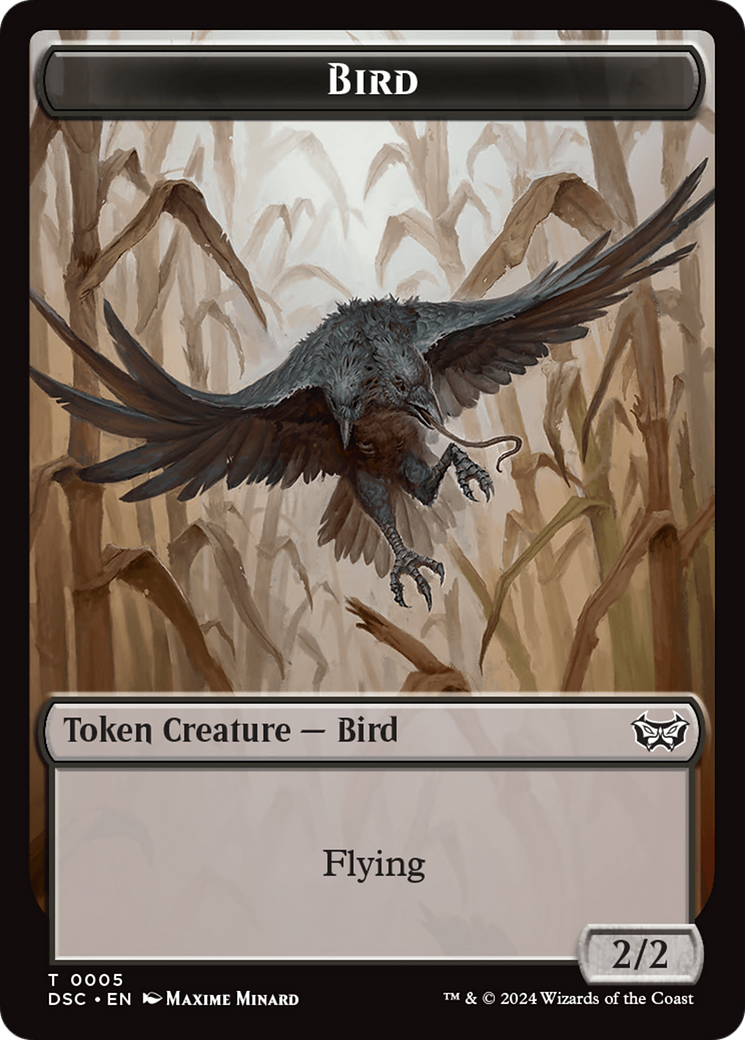 Elemental // Bird Double-Sided Token [Duskmourn: House of Horror Commander Tokens] | Red Riot Games CA