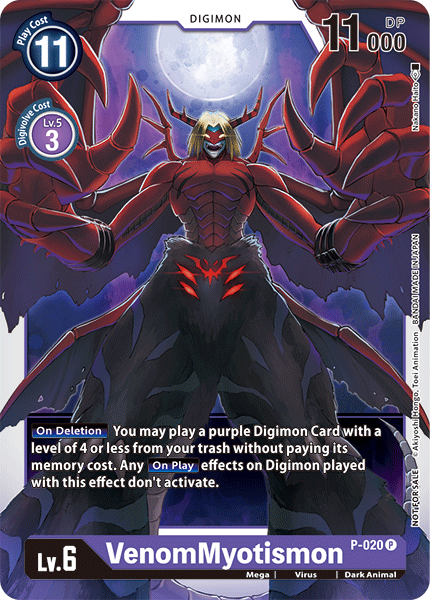 VenomMyotismon [P-020] [Promotional Cards] | Red Riot Games CA