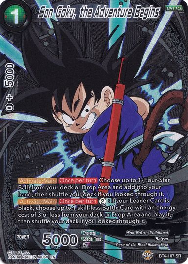Son Goku, the Adventure Begins (Collector's Selection Vol. 1) (BT6-107) [Promotion Cards] | Red Riot Games CA