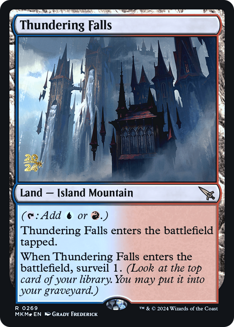 Thundering Falls [Murders at Karlov Manor Prerelease Promos] | Red Riot Games CA