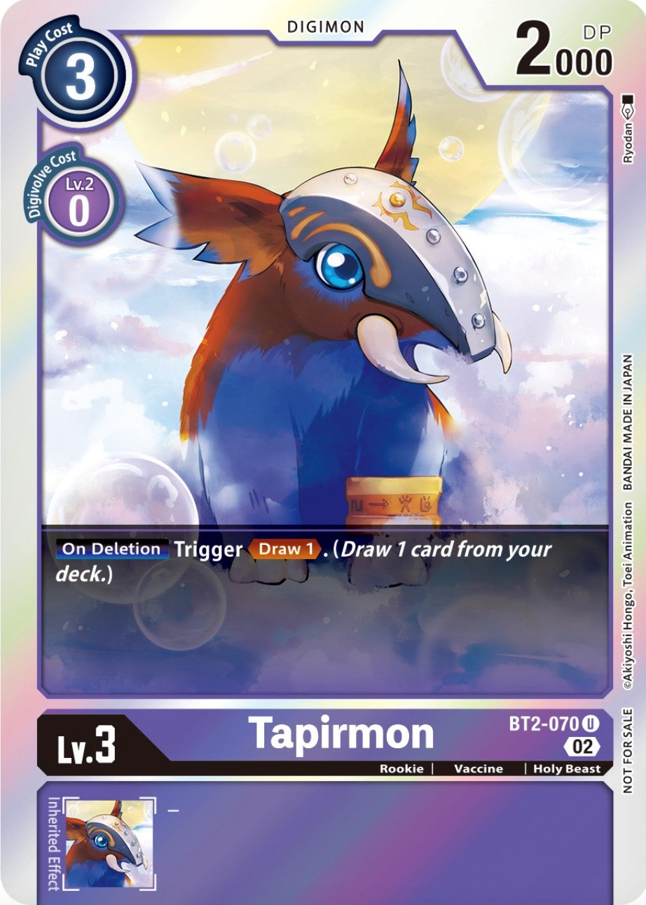 Tapirmon [BT2-070] (Official Tournament Pack Vol.8) [Release Special Booster Promos] | Red Riot Games CA