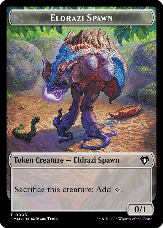 Eldrazi Spawn // Dragon (0021) Double-Sided Token [Commander Masters Tokens]