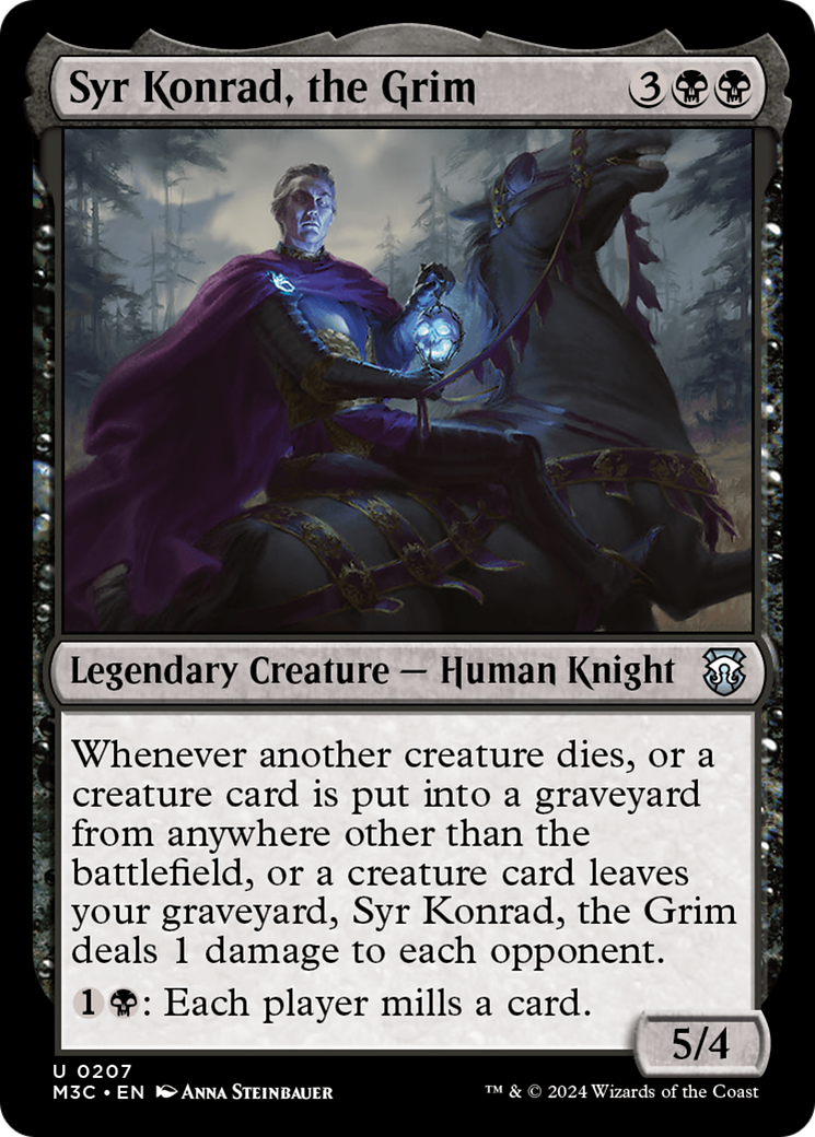 Syr Konrad, the Grim (Ripple Foil) [Modern Horizons 3 Commander] | Red Riot Games CA