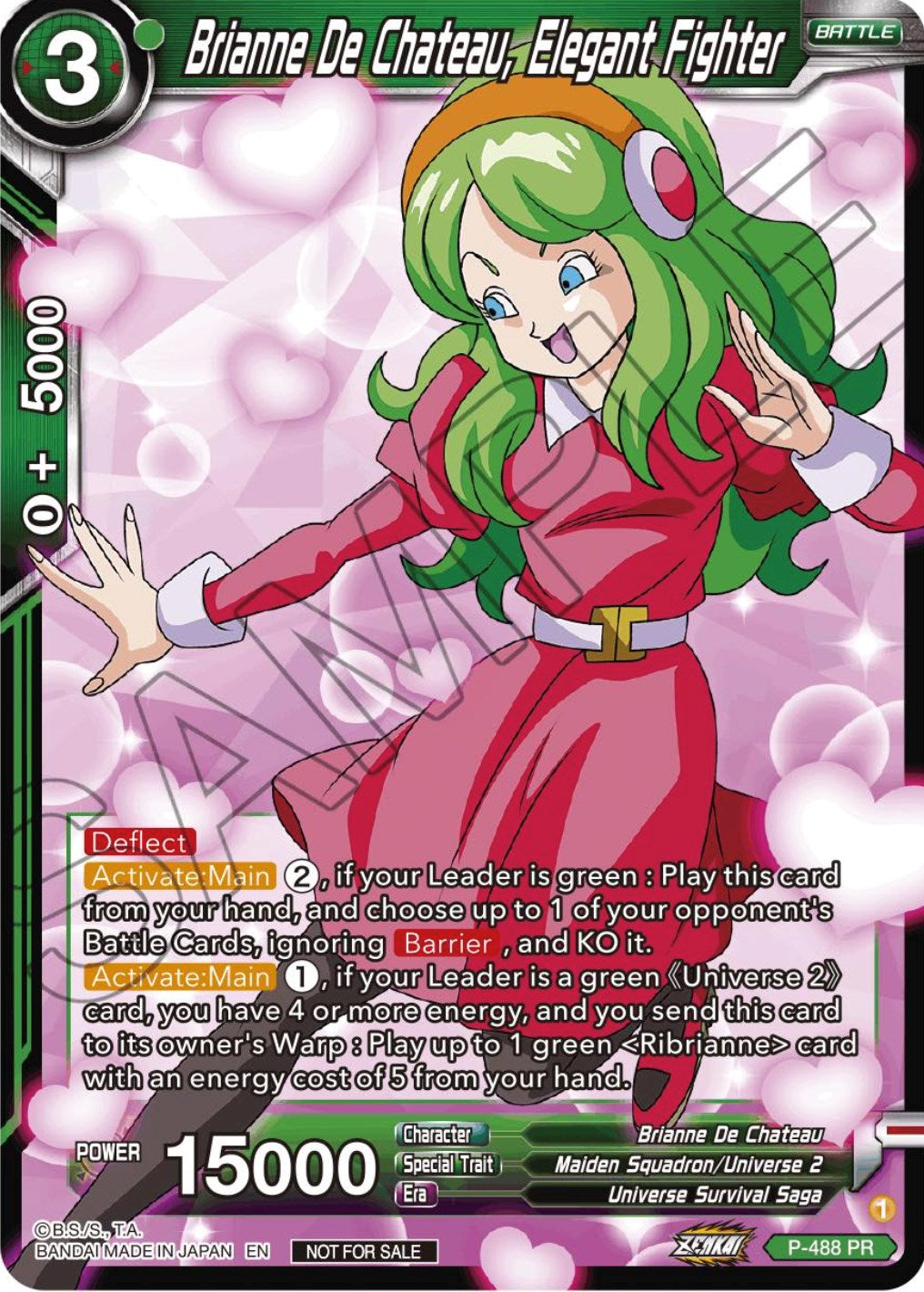 Brianne De Chateau, Elegant Fighter (Zenkai Series Tournament Pack Vol.3) (P-488) [Tournament Promotion Cards] | Red Riot Games CA