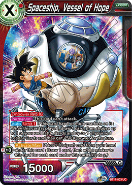 Spaceship, Vessel of Hope (BT17-003) [Ultimate Squad] | Red Riot Games CA