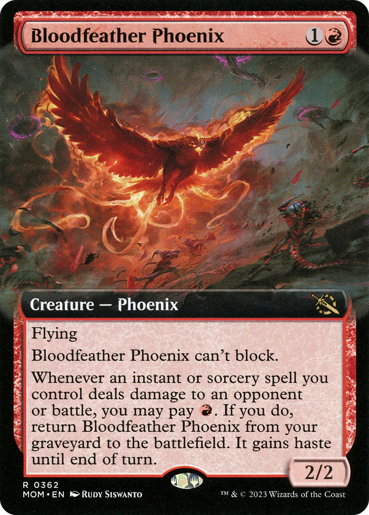 Bloodfeather Phoenix (Extended Art) [March of the Machine] | Red Riot Games CA