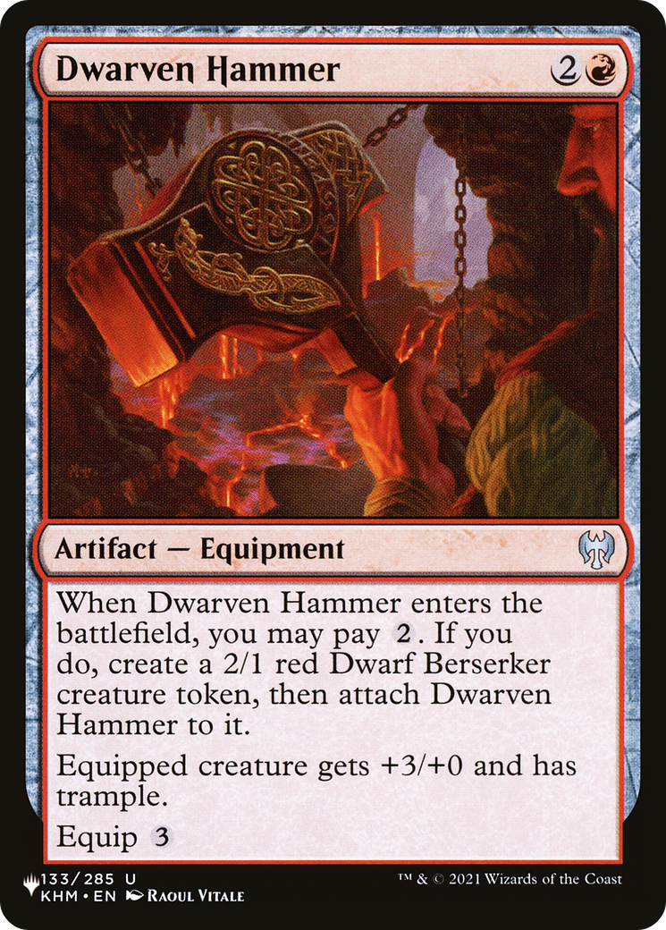 Dwarven Hammer [The List Reprints] | Red Riot Games CA