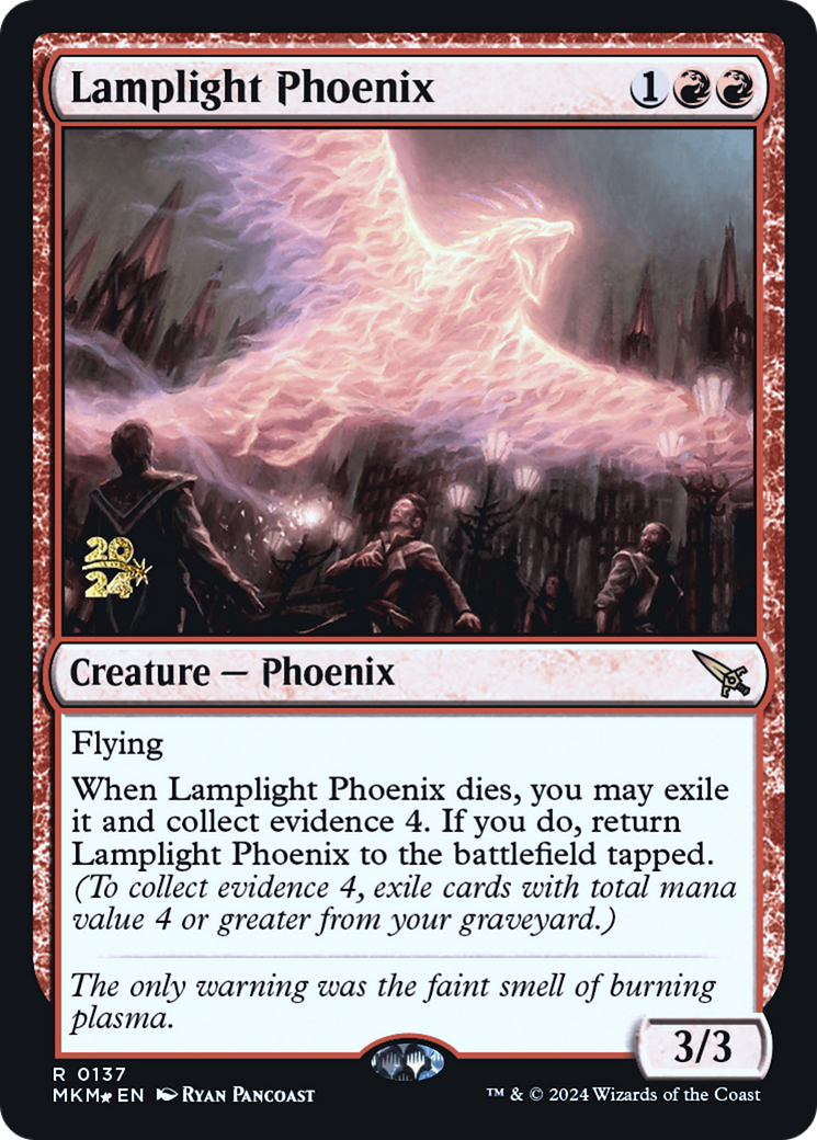 Lamplight Phoenix [Murders at Karlov Manor Prerelease Promos] | Red Riot Games CA