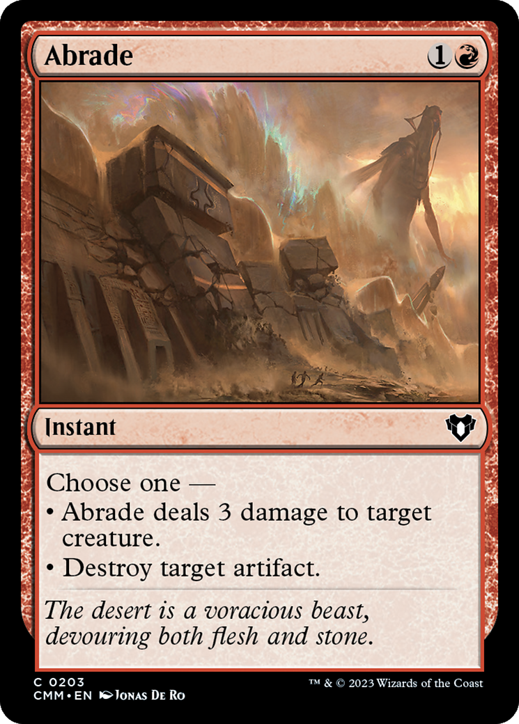 Abrade [Commander Masters] | Red Riot Games CA