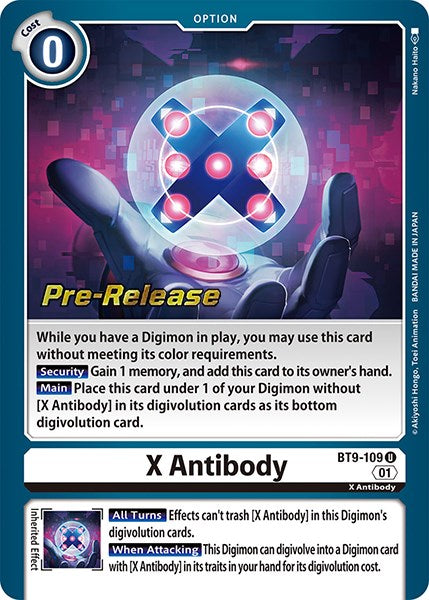 X Antibody [BT9-109] [X Record Pre-Release Promos] | Red Riot Games CA