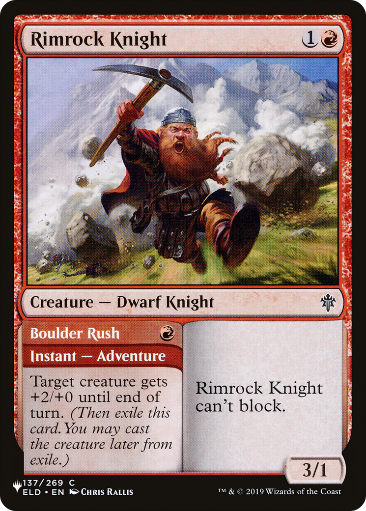 Rimrock Knight [The List Reprints] | Red Riot Games CA