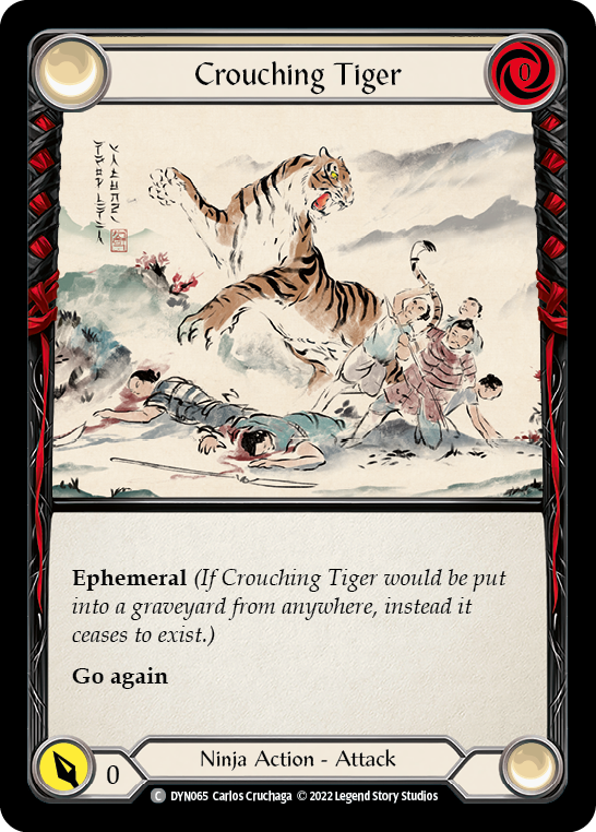 Crouching Tiger [DYN065] (Dynasty)  Rainbow Foil | Red Riot Games CA
