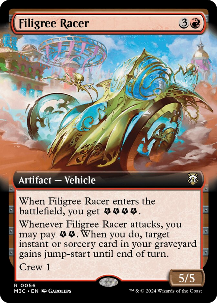 Filigree Racer (Extended Art) [Modern Horizons 3 Commander] | Red Riot Games CA