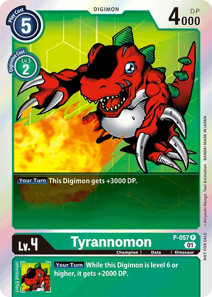 Tyrannomon [P-057] (Official Tournament Pack Vol.4) [Promotional Cards] | Red Riot Games CA