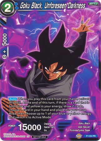 Goku Black, Unforeseen Darkness (P-124) [Promotion Cards] | Red Riot Games CA