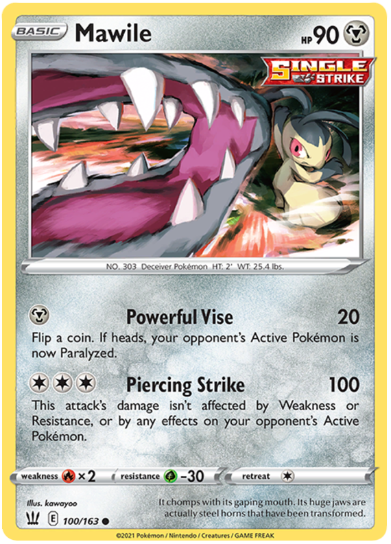 Mawile (100/163) [Sword & Shield: Battle Styles] | Red Riot Games CA