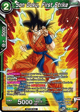 Son Goku, First Strike (Tournament Pack Vol. 8) (P-386) [Tournament Promotion Cards] | Red Riot Games CA