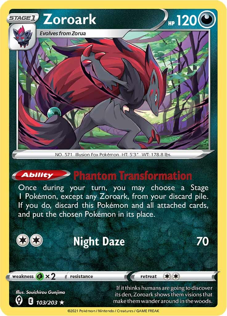 Zoroark (103/203) [Sword & Shield: Evolving Skies] | Red Riot Games CA