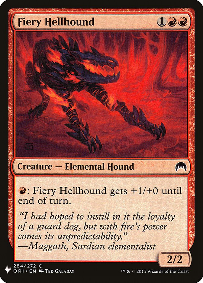 Fiery Hellhound [Mystery Booster] | Red Riot Games CA