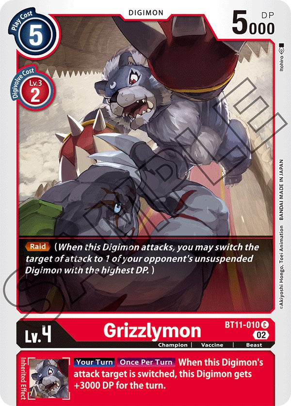 Grizzlymon [BT11-010] [Dimensional Phase] | Red Riot Games CA