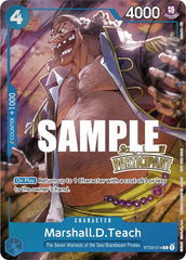 Marshall.D.Teach (Online Regional 2023) [Participant] [One Piece Promotion Cards] | Red Riot Games CA