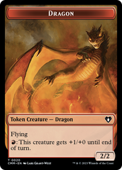 Treasure // Dragon (0020) Double-Sided Token [Commander Masters Tokens] | Red Riot Games CA