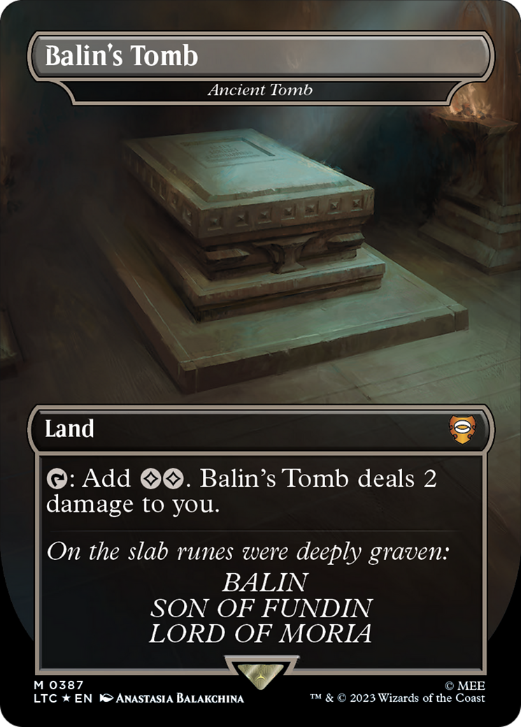 Balin's Tomb - Ancient Tomb (Surge Foil Realms and Relics) [The Lord of the Rings: Tales of Middle-Earth Commander] | Red Riot Games CA