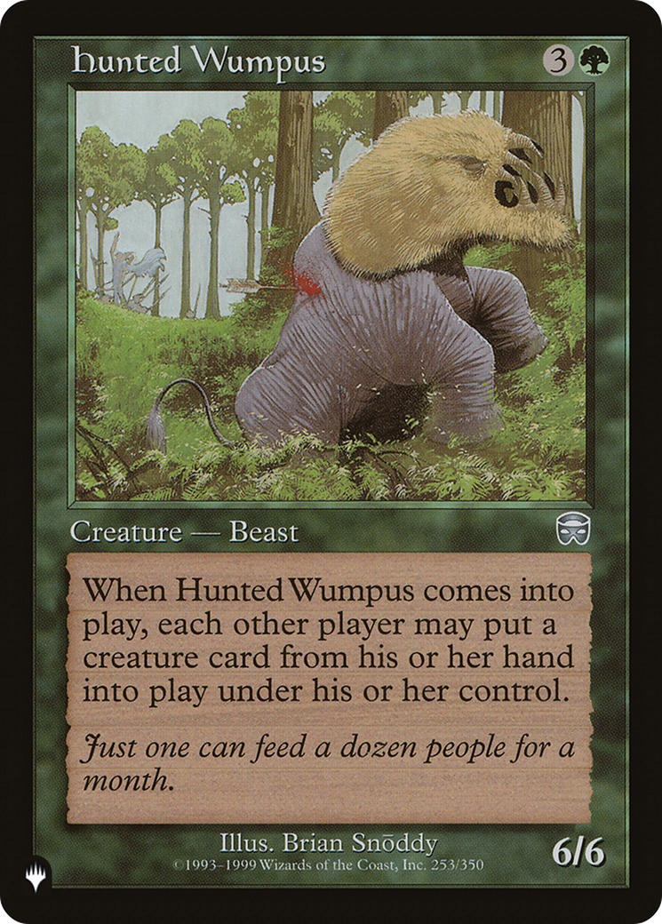 Hunted Wumpus [The List Reprints] | Red Riot Games CA