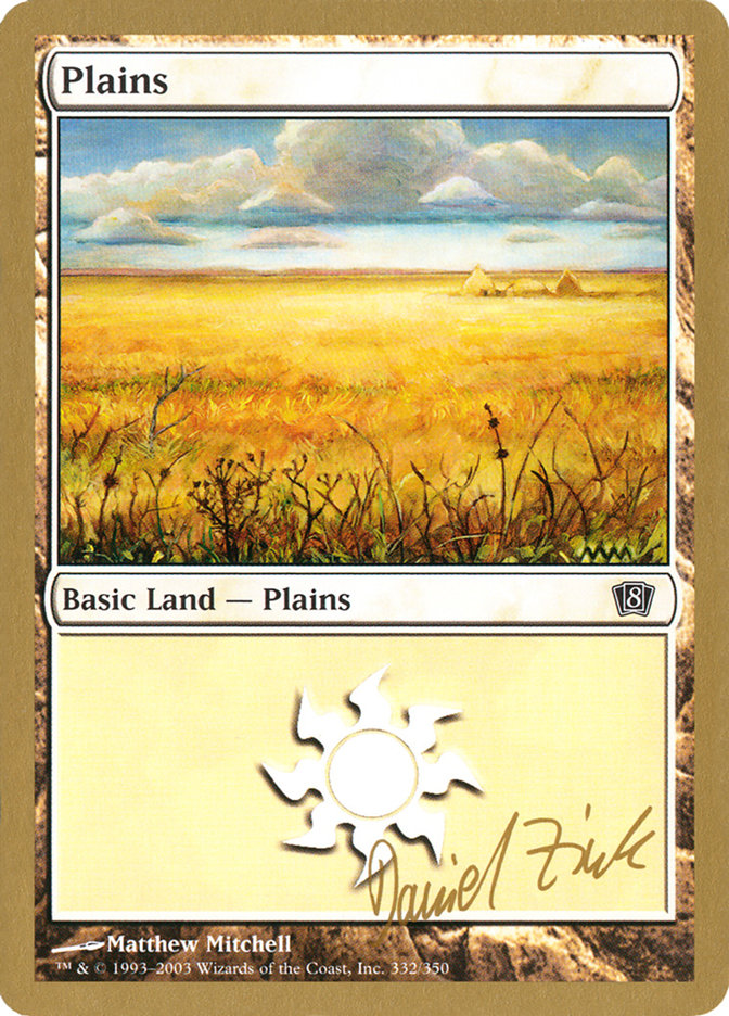 Plains (dz332) (Daniel Zink) [World Championship Decks 2003] | Red Riot Games CA