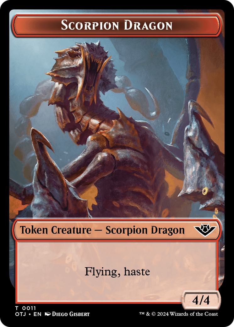Scorpion Dragon Token [Outlaws of Thunder Junction Tokens] | Red Riot Games CA