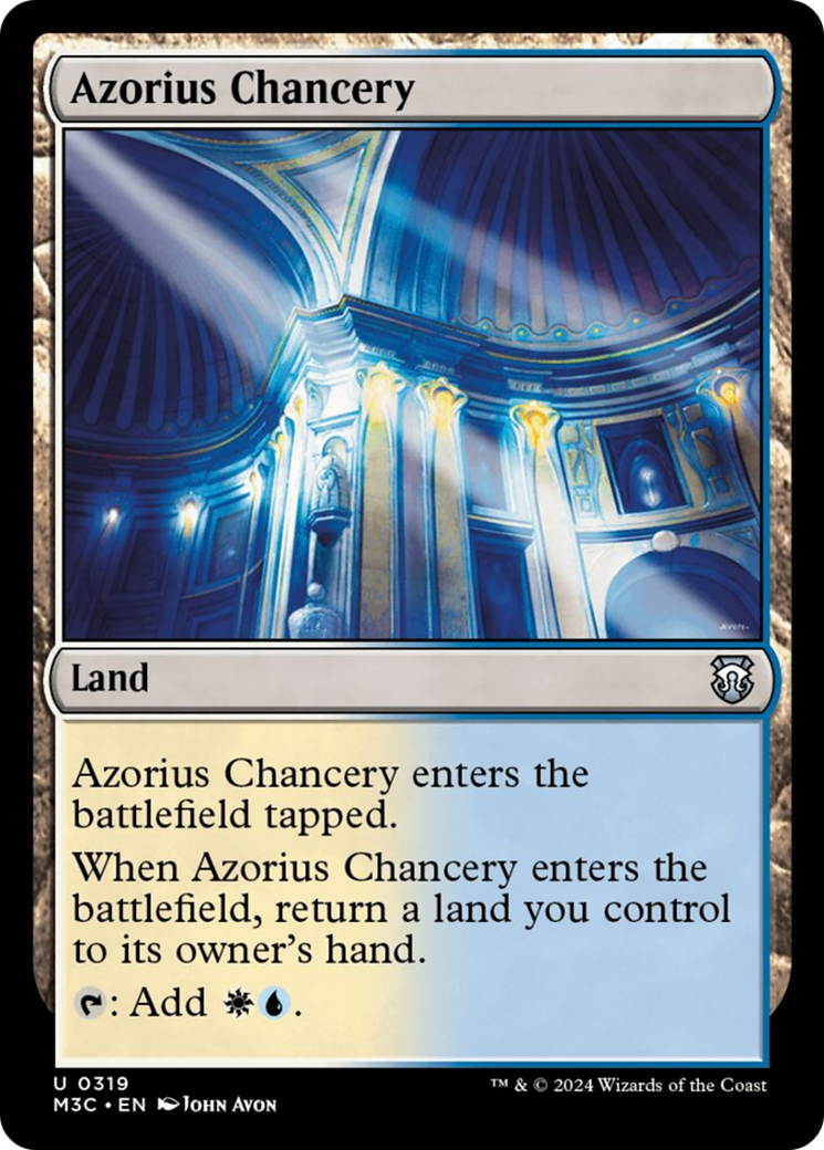 Azorius Chancery (Ripple Foil) [Modern Horizons 3 Commander] | Red Riot Games CA