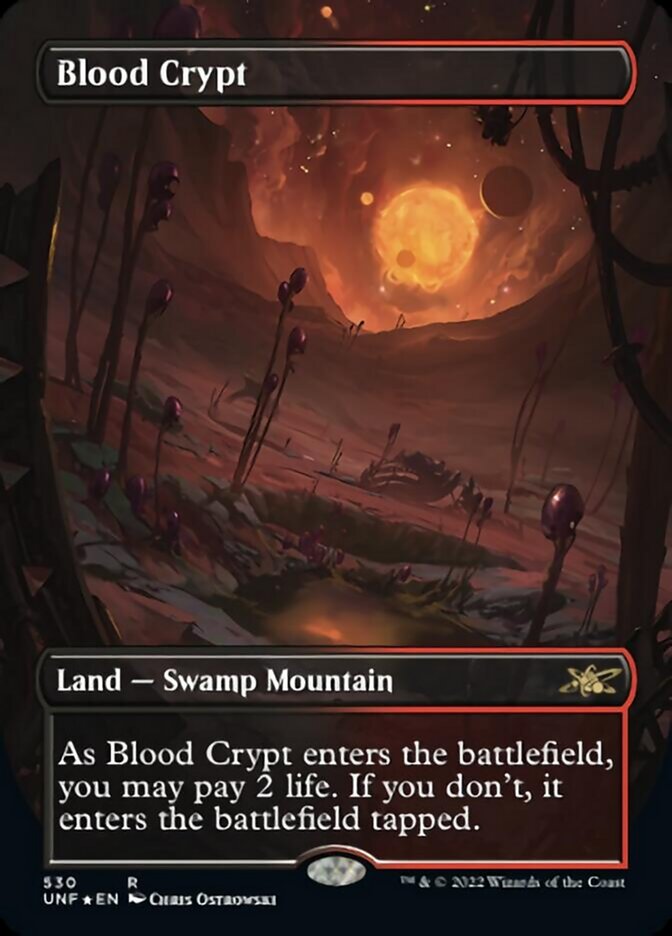 Blood Crypt (Borderless) (Galaxy Foil) [Unfinity] | Red Riot Games CA