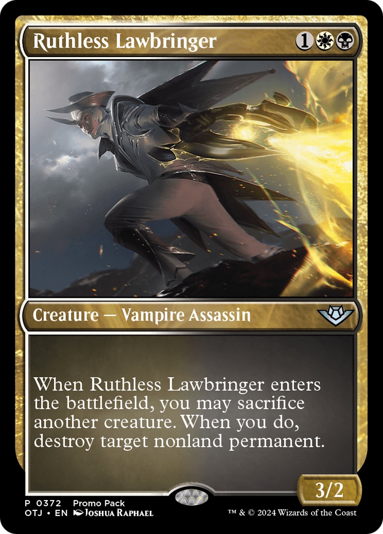 Ruthless Lawbringer (Promo Pack) [Outlaws of Thunder Junction Promos] | Red Riot Games CA