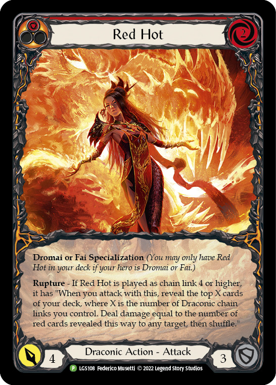 Red Hot [LGS108] (Promo)  Rainbow Foil | Red Riot Games CA