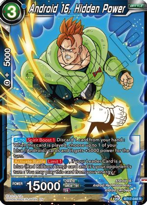 Android 16, Hidden Power (BT17-048) [Ultimate Squad] | Red Riot Games CA