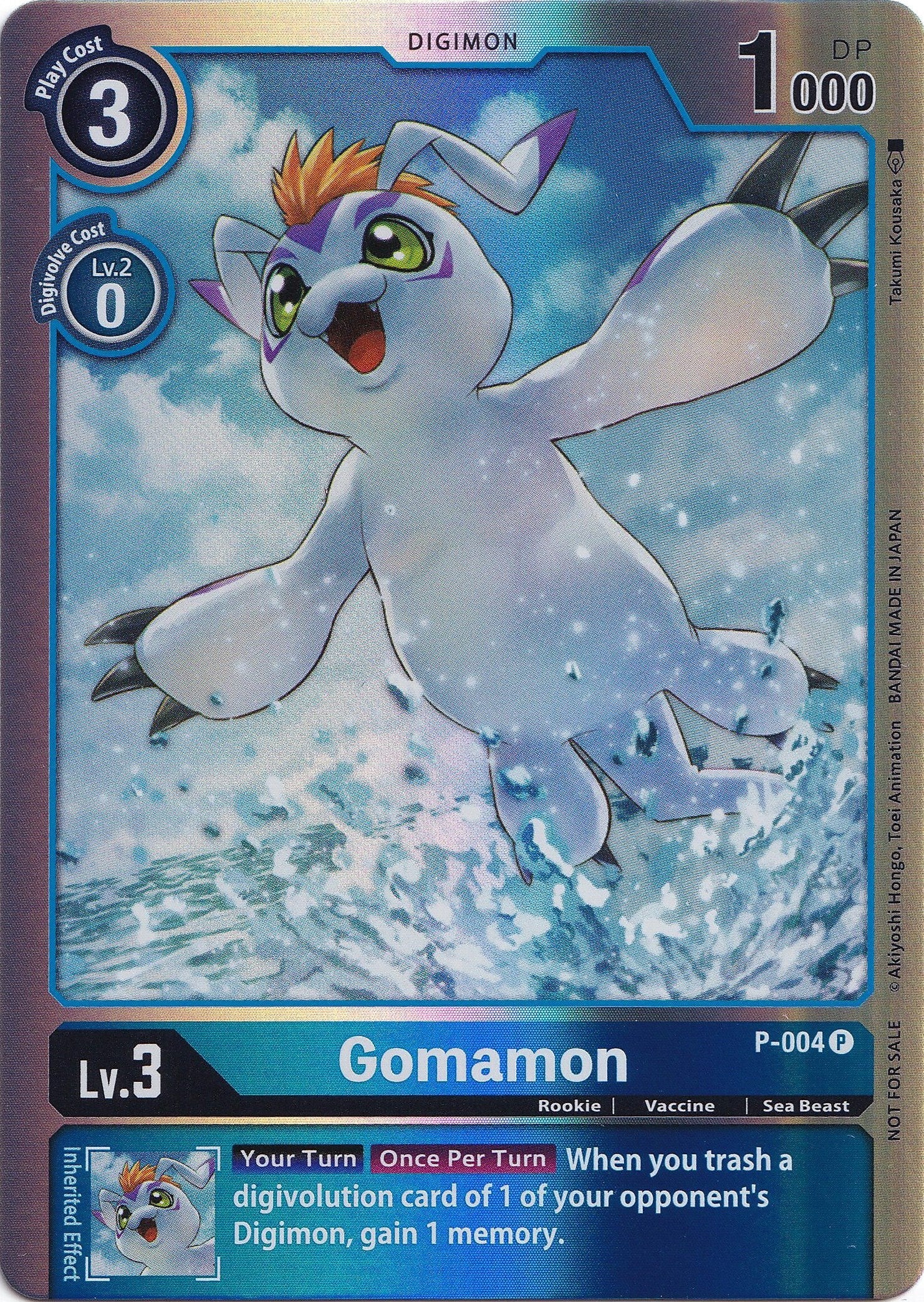 Gomamon [P-004] (Rainbow Foil) [Promotional Cards] | Red Riot Games CA
