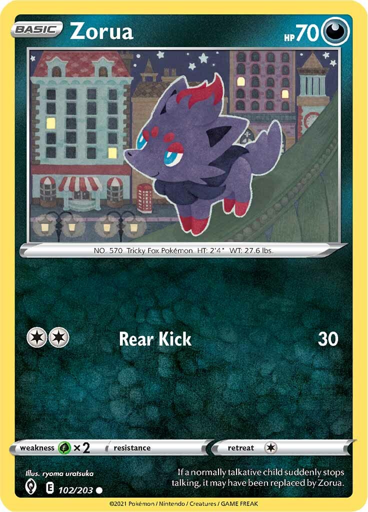 Zorua (102/203) [Sword & Shield: Evolving Skies] | Red Riot Games CA