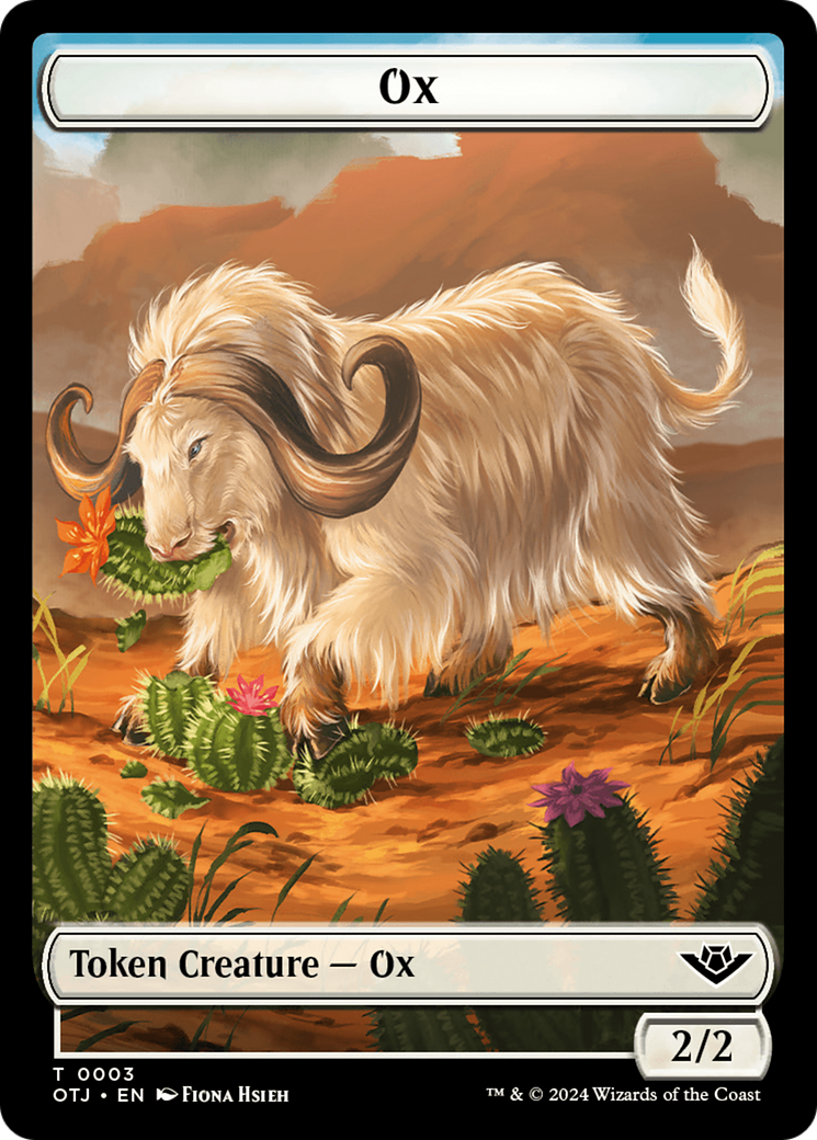 Ox Token [Outlaws of Thunder Junction Tokens] | Red Riot Games CA
