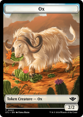 Treasure // Ox Double-Sided Token [Outlaws of Thunder Junction Tokens] | Red Riot Games CA