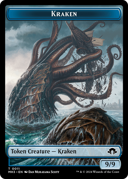 Phyrexian Germ // Kraken Double-Sided Token [Modern Horizons 3 Tokens]