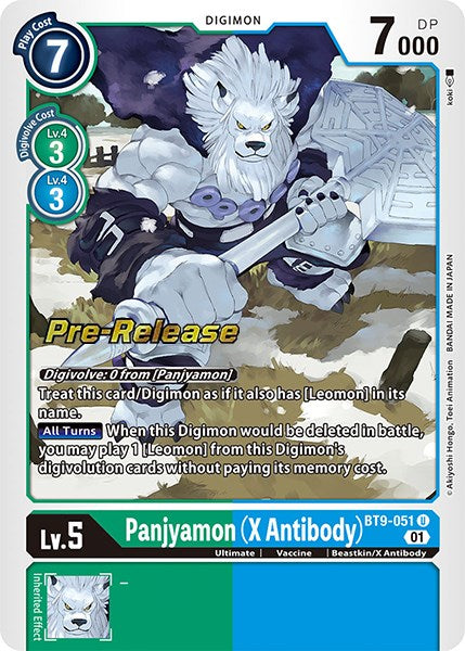 Panjyamon (X Antibody) [BT9-051] [X Record Pre-Release Promos] | Red Riot Games CA
