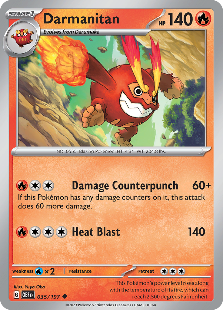 Darmanitan (035/197) [Scarlet & Violet: Obsidian Flames] | Red Riot Games CA