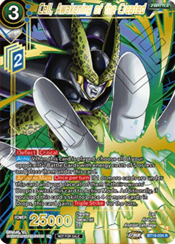 Cell, Awakening of the Created (Zenkai Cup 2022 Top 64) (BT18-034) [Tournament Promotion Cards] | Red Riot Games CA